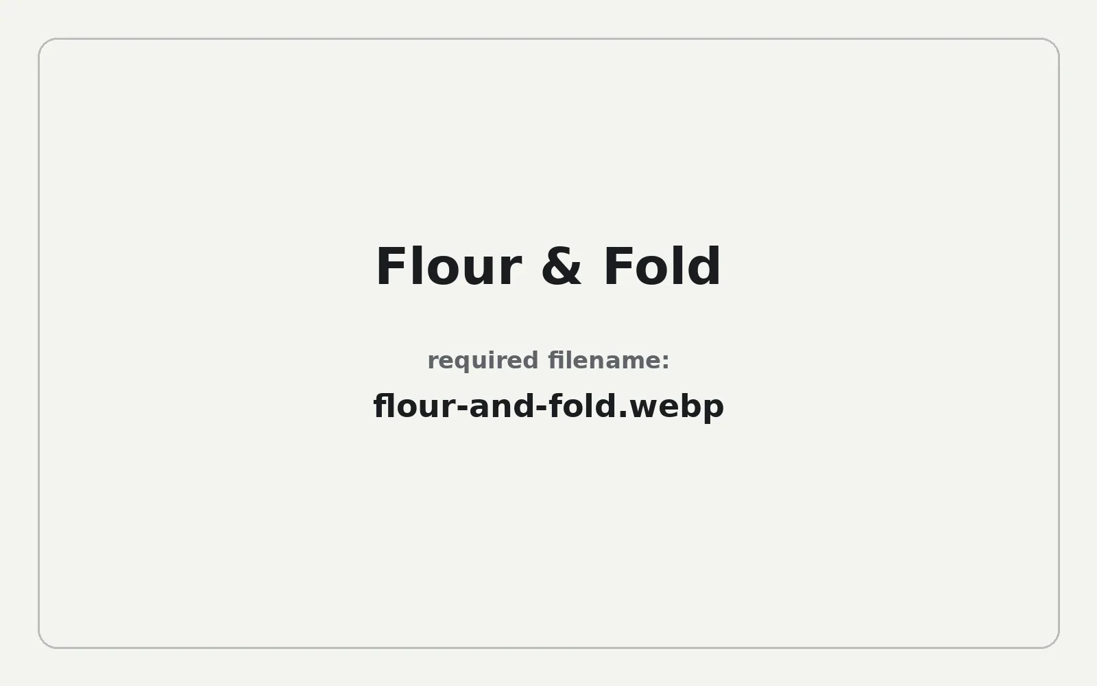 Flour & Fold landing page template preview
