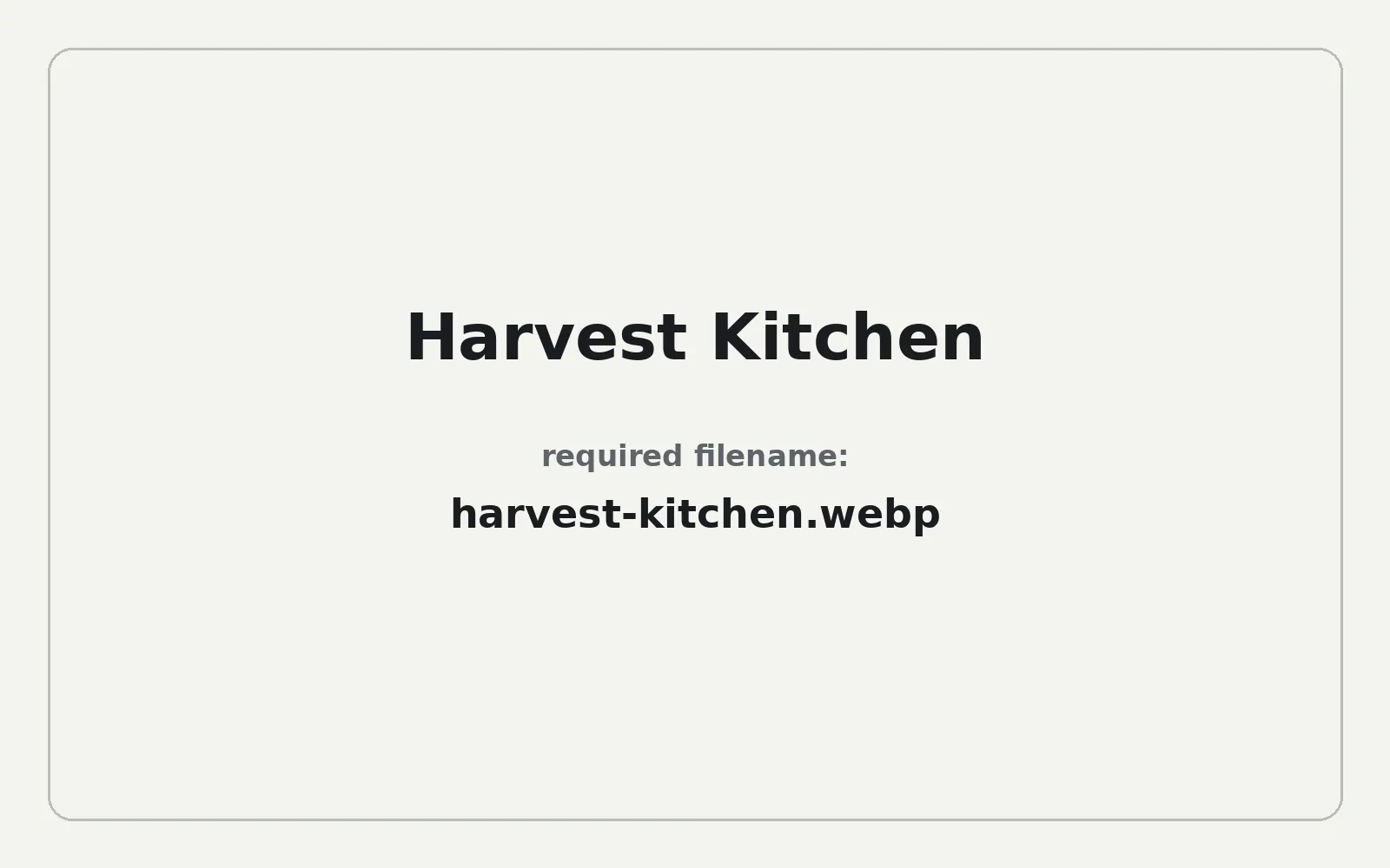 Harvest Kitchen landing page template preview