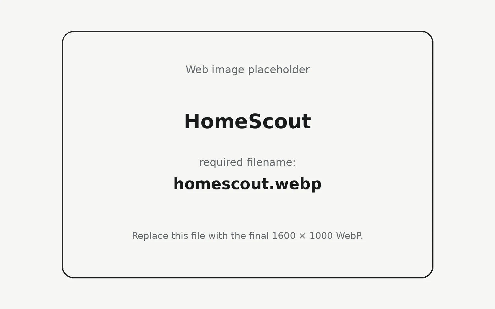 HomeScout landing page template preview