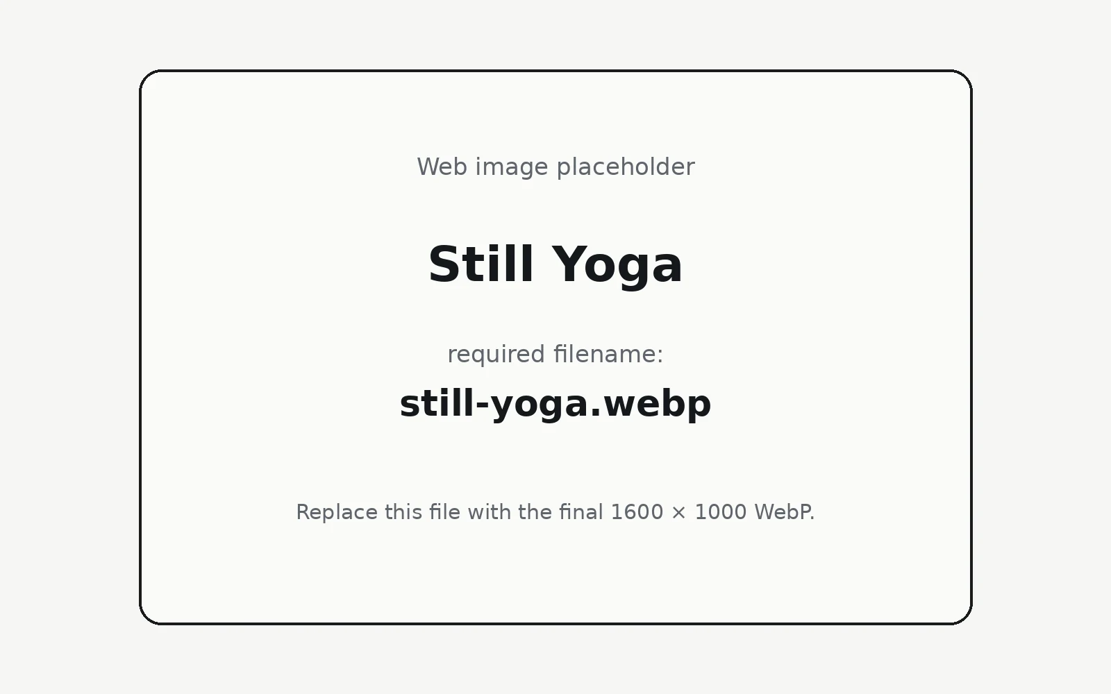 Still Yoga landing page template preview