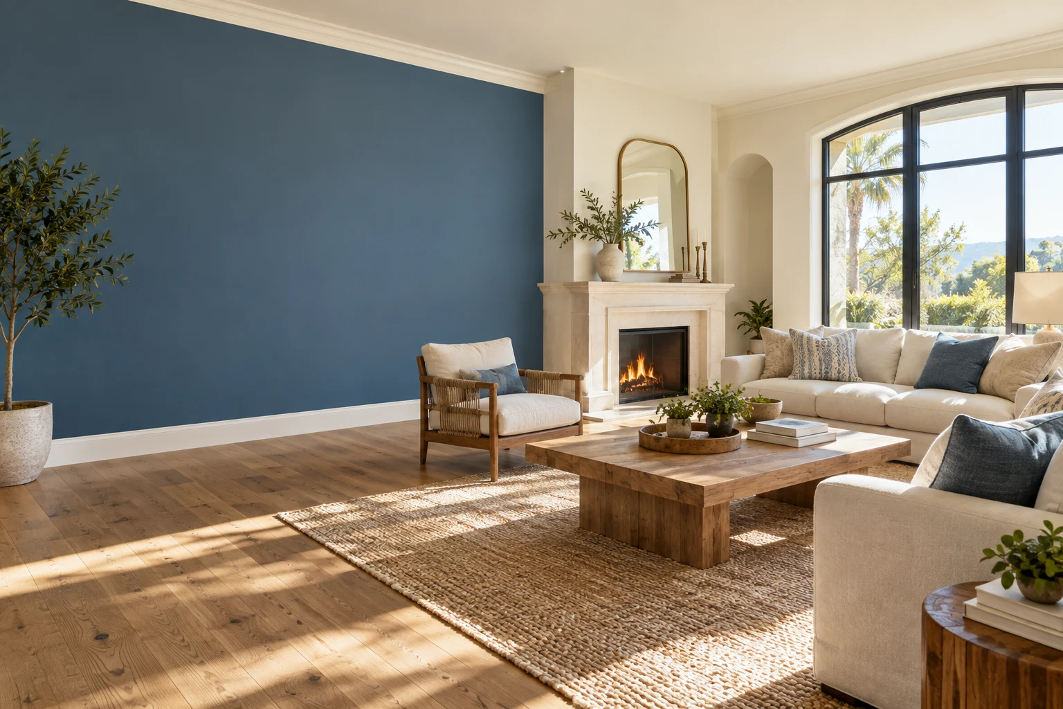 Beautifully painted California home with considered colors and finishes