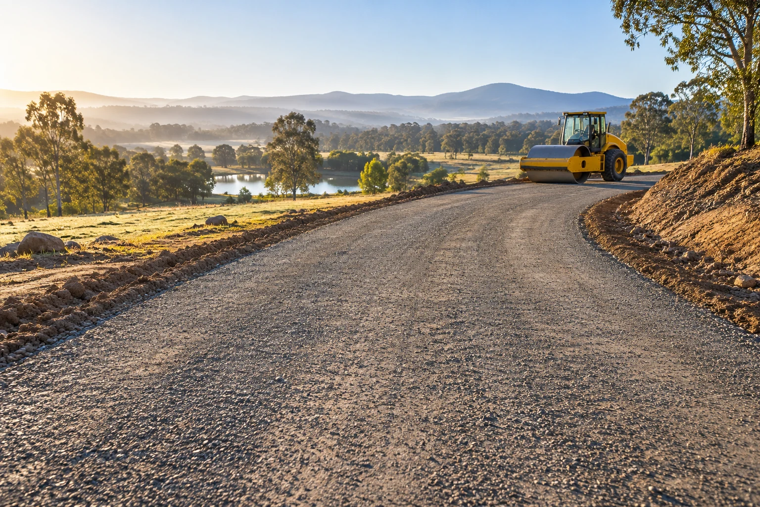 A way forward, illustrative earthwork scene