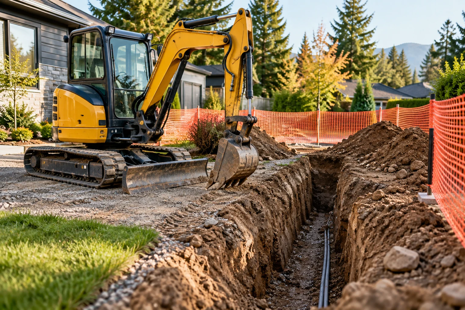 A planned connection, illustrative earthwork scene