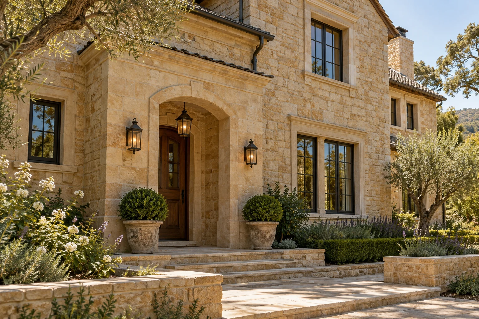 The quiet strength of stone, illustrative masonry concept