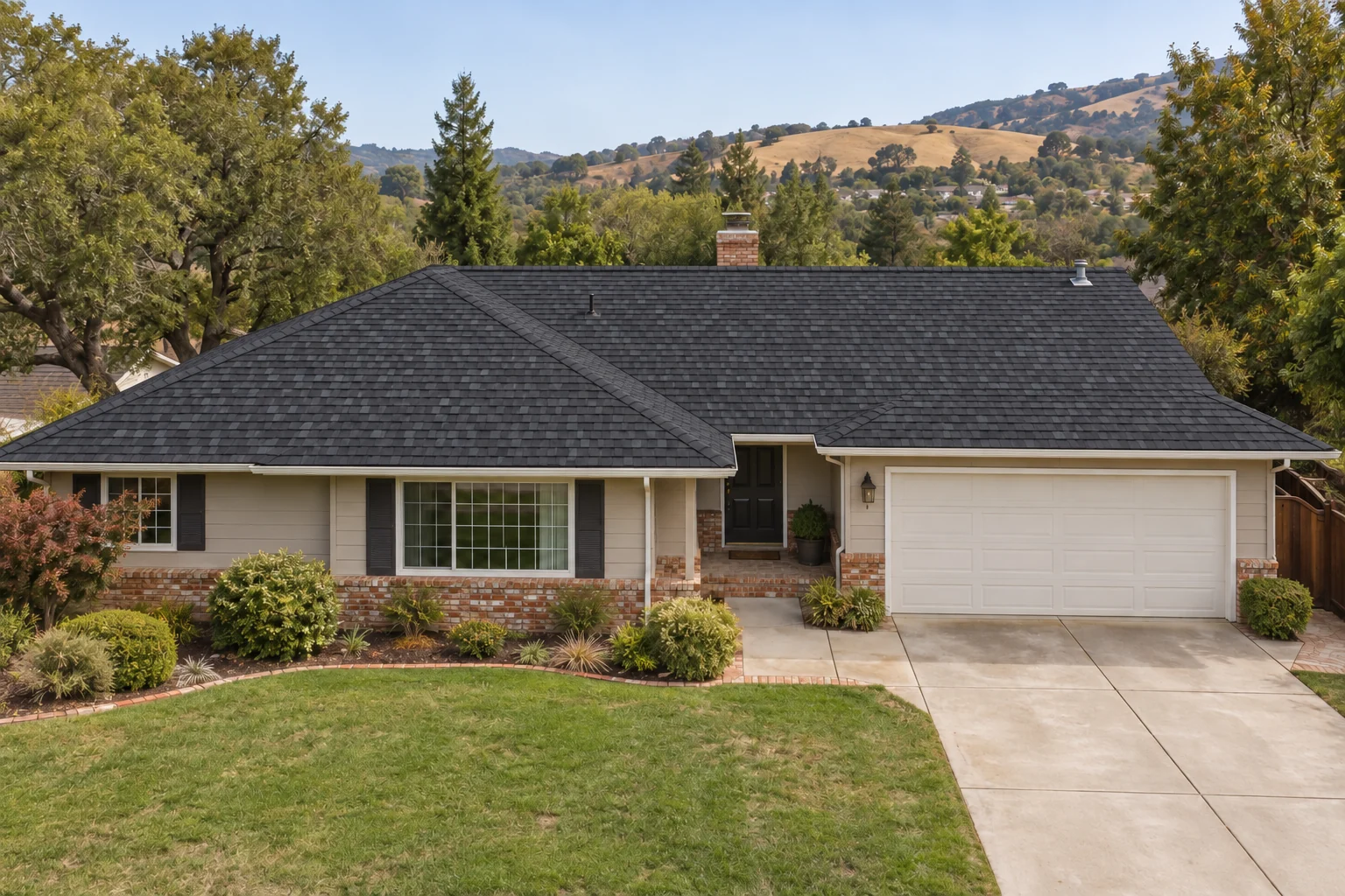 A new shingle roof, illustrative concept