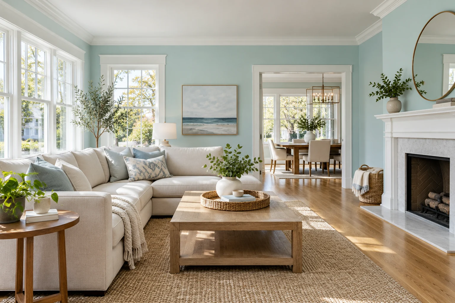 Room to feel at home, illustrative painting concept
